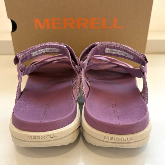 Merrell District 4 Mendi Sandals Slip On Wedge Mauve Size 8 NEW - Picture 4 of 7